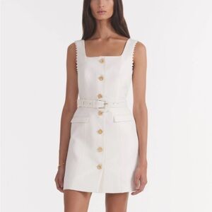 SALONI Mika Dress in Cream mini
